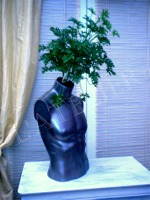 Buste mannequin porte-plante