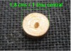 Rondelles de bois/petit modèle/1,8 cms de diamètre, 4 mms d'épaisseur // 1 TROU CENTRAL