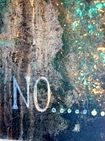 Tableau Rain Art "No"